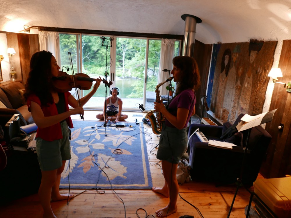 Patchtax with Kevin Laba recording in Vermont